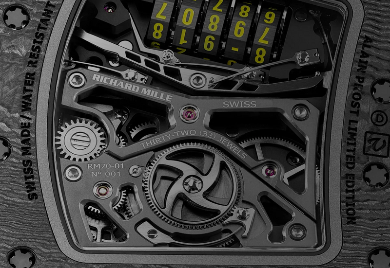 Richard Mille RM7001 Manual Winding Tourbillon Alain Prost in Carbon TPT®